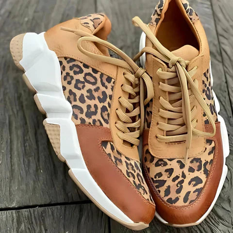Runa™ | Casual Leopard Sneakers – Stilren, Bekväma & Andningsbara