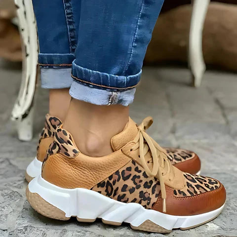 Runa™ | Casual Leopard Sneakers – Stilren, Bekväma & Andningsbara