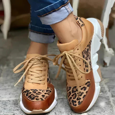 Runa™ | Casual Leopard Sneakers – Stilren, Bekväma & Andningsbara