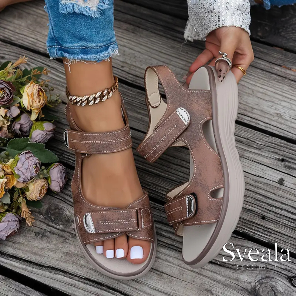Alani™ | Kilklackssandaler med Stil & Stöd för Dina Fötter