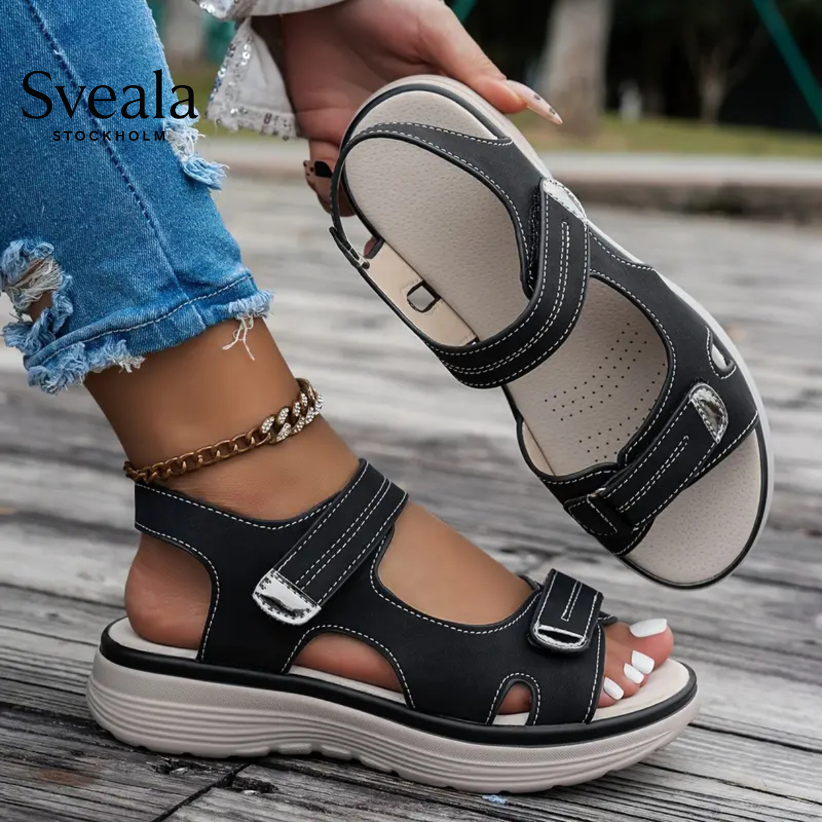 Alani™ | Kilklackssandaler med Stil & Stöd för Dina Fötter