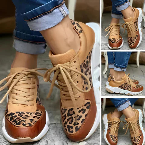 Runa™ | Casual Leopard Sneakers – Stilren, Bekväma & Andningsbara