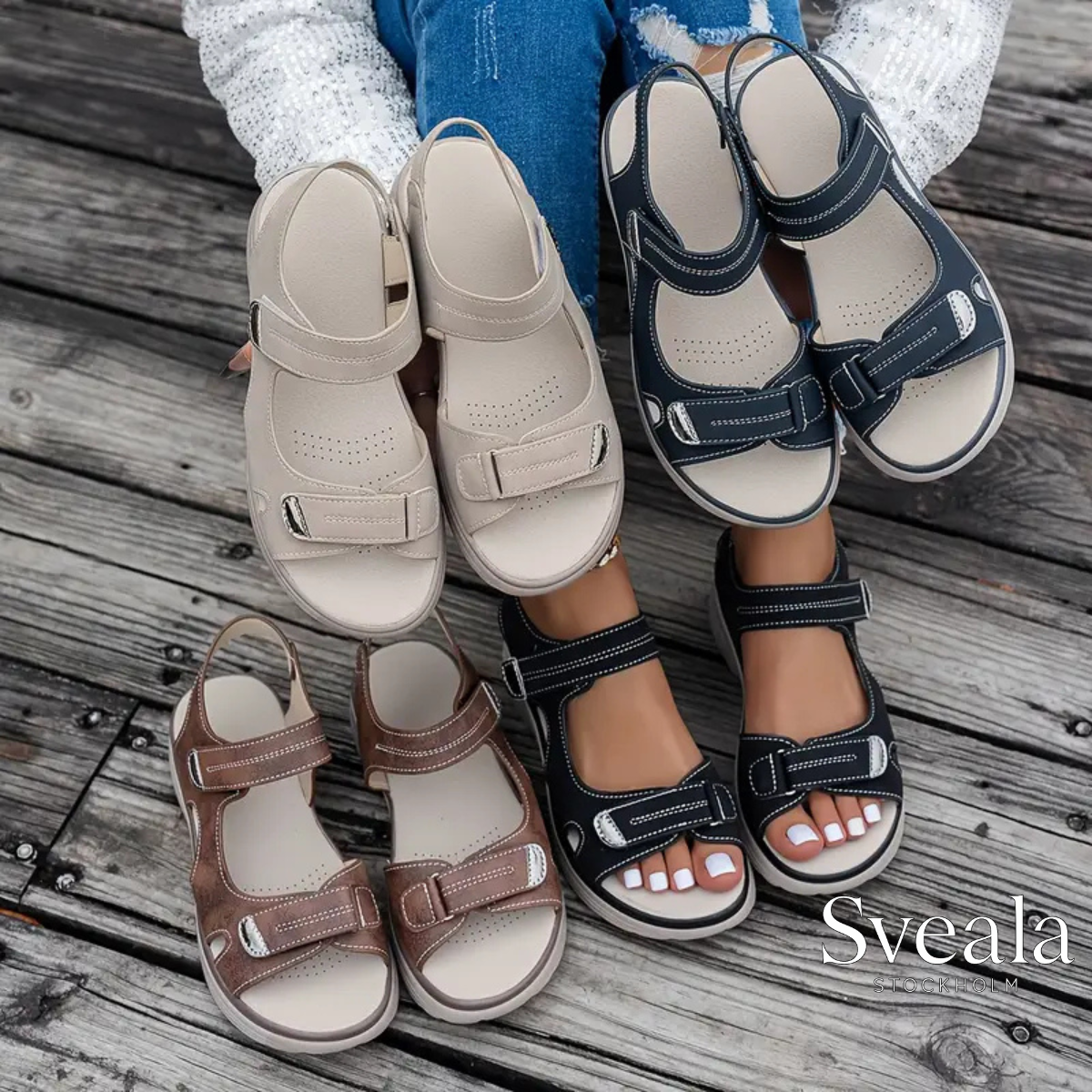 Alani™ | Kilklackssandaler med Stil & Stöd för Dina Fötter