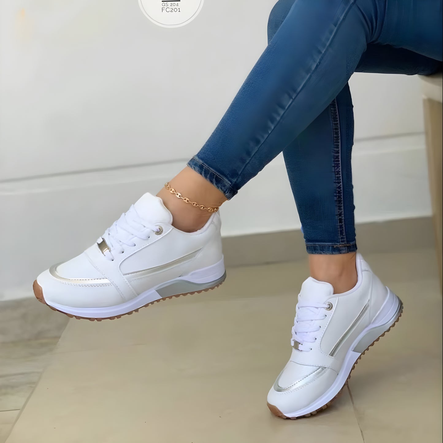 Signe™ | Ortopediska Sneakers för Ultimat Komfort & Stöd