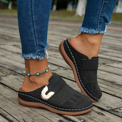 Lova™ | Ortopediska Kilklackssandaler – Komfort & Stil för Varje Dag