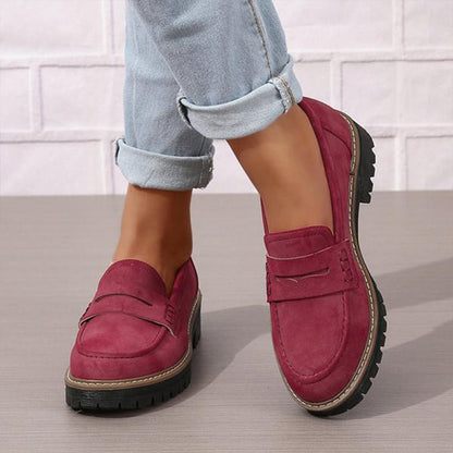 Celia™ | Lyxiga Wildleder Loafers för Damer – Komfort och Stil i Ett